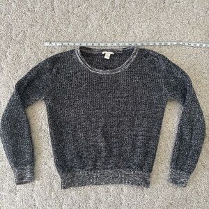 Forever 21 Black & White Marled Knit Cotton Sweater Women’s Small